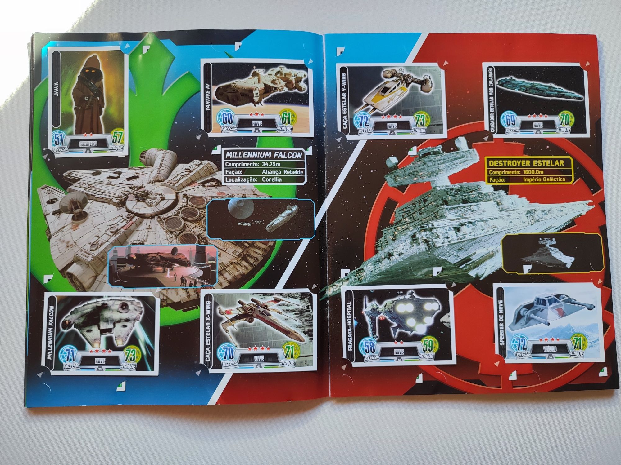 Coleção cartas Topps Star wars