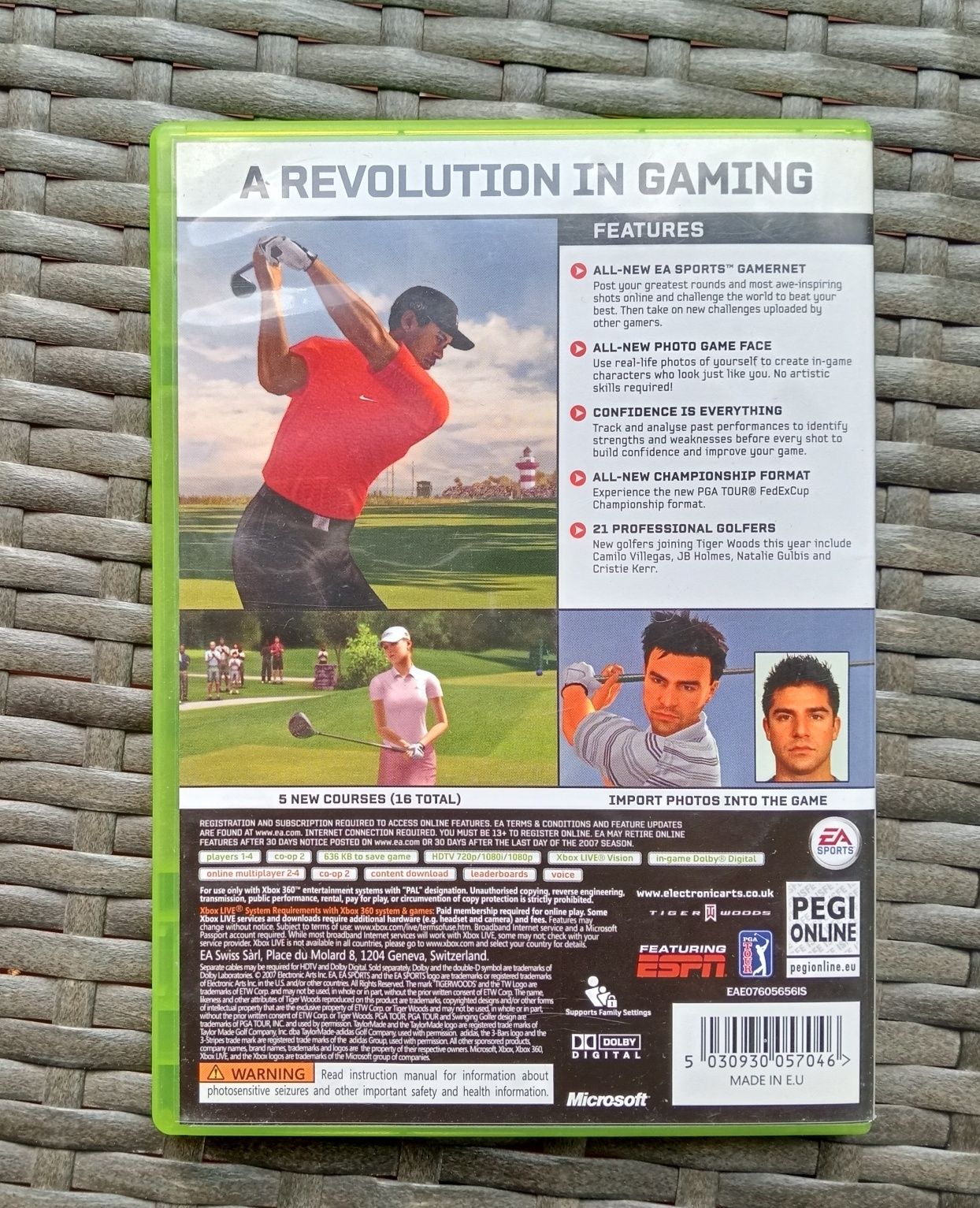 Gra Xbox 360 Tiger Woods PGA Tour 08