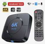 ТВ приставка Transpeed 6K W2 , 4Гб/32Гб, 4 ЯДРА Android Смарт
