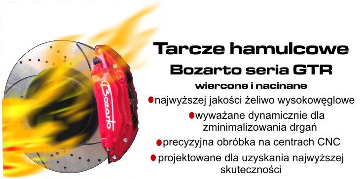 TARCZE hamulcowe Bozarto wiercone 320mm Honda Accord VIII CU 2.0i 2.4i