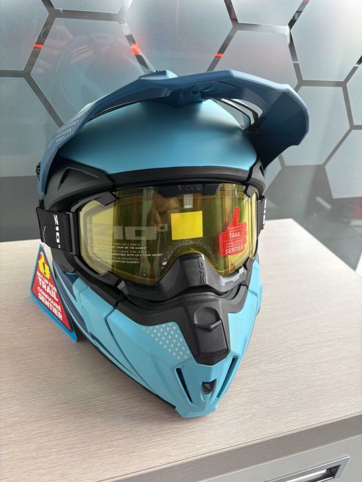 Kask CKX Titan Niebieski Enduro/ATV Skuter śnieżny