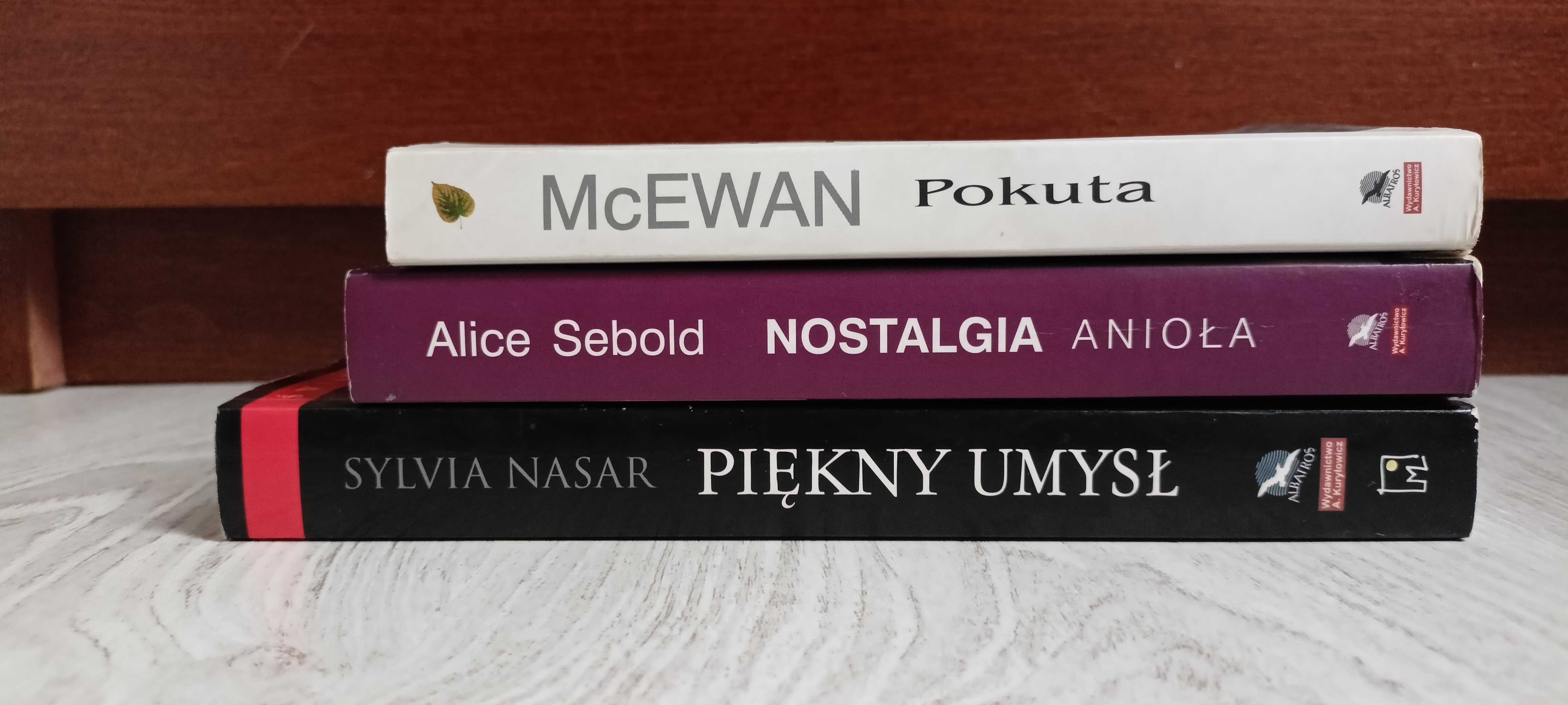 Nasar Piękny umysł + Ian McEwan Pokuta + Alice Sebold Nostalgia anioła