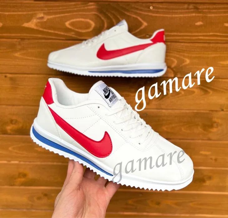 Nike Cortez. Rozmiar 41. Białe - Czerwone. POLECAM