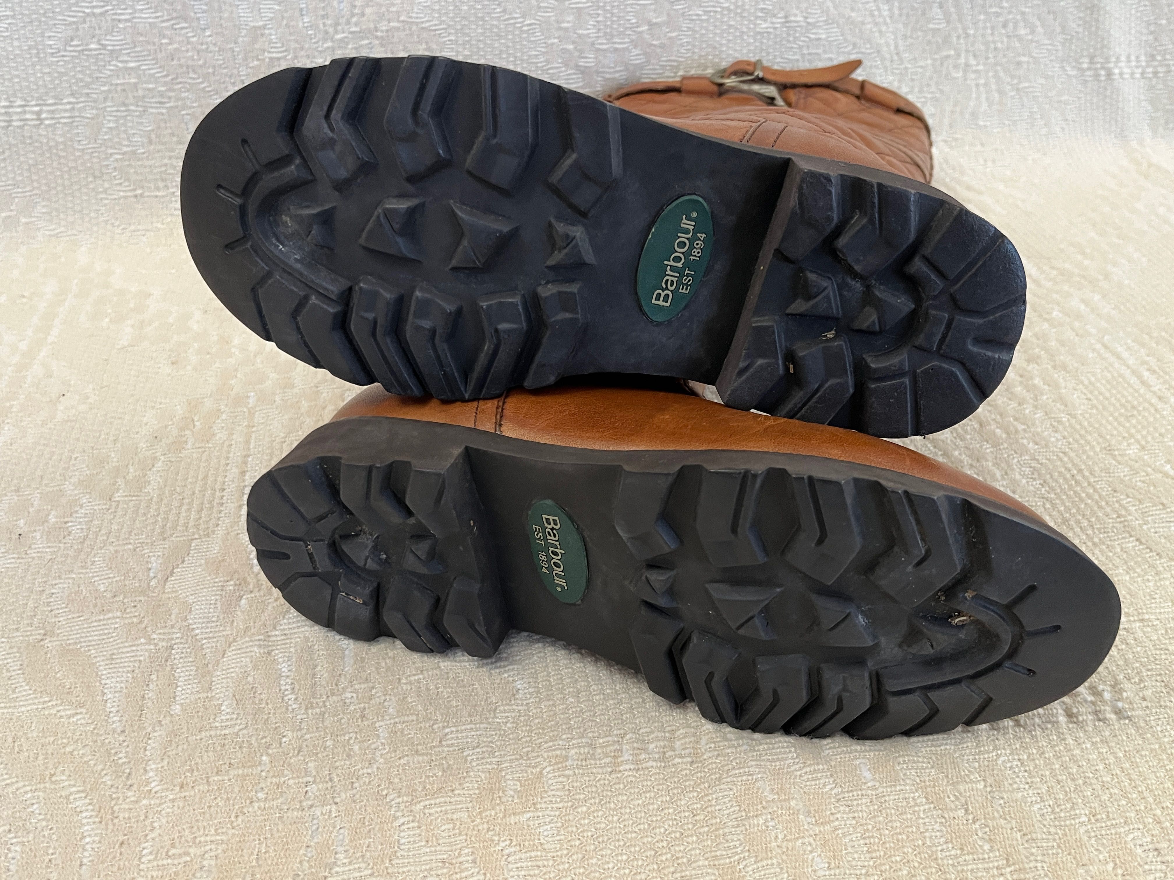 Barbour skórzane kozaki damskie