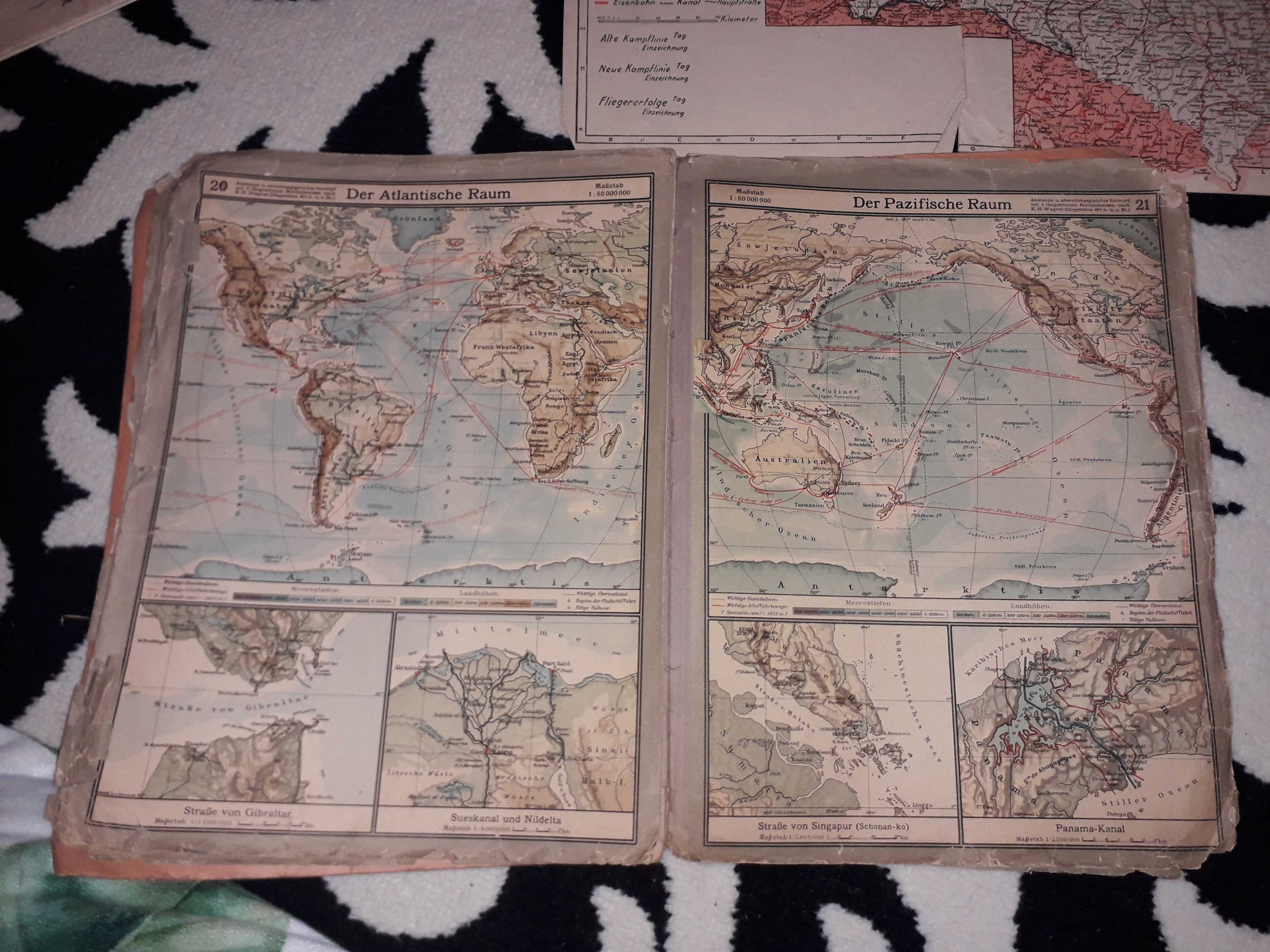 Atlas Niemiecki 1942 Skandynawia 1939 Mapa Polski