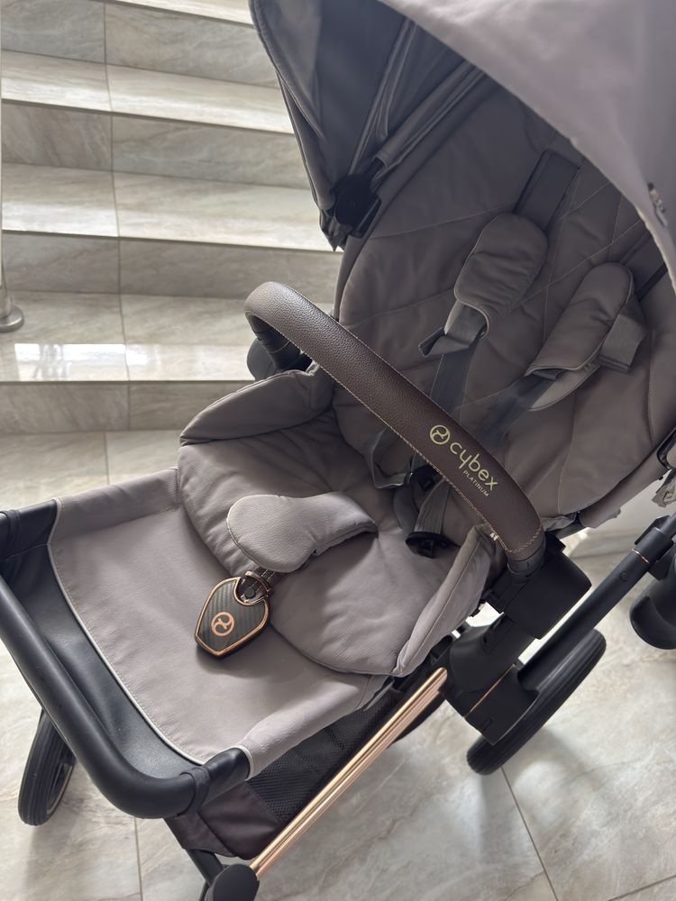 Візочок Cybex Priam Grey шасі Rosegold+ зимовий конверт