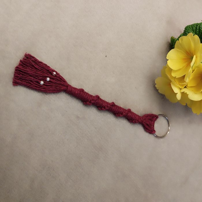 Porta-chaves em Macramé