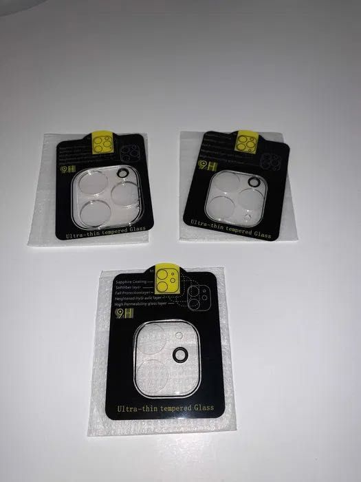 Szkło ceramiczne + szkło hartowane na aparat iPhone 11, 12, 12 Pro/Max