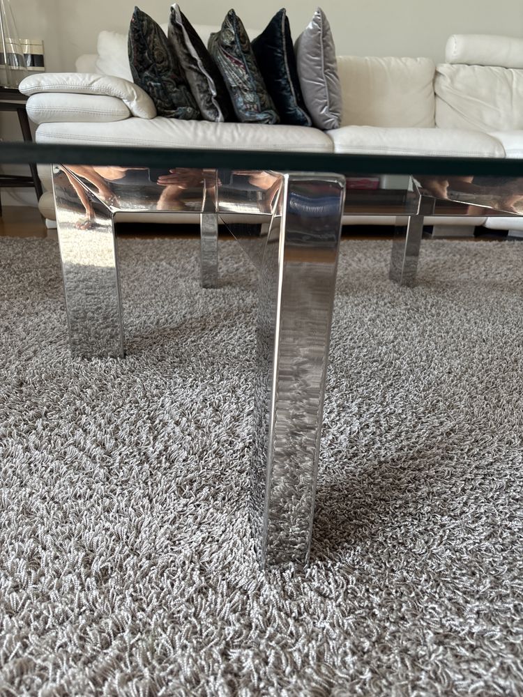 Mesa de vidro sala de estar