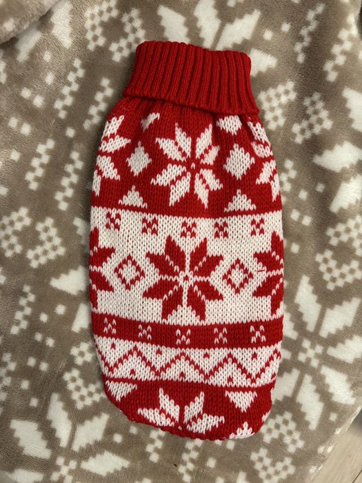 Świąteczny sweterek dla psa lub kota rozmiar S