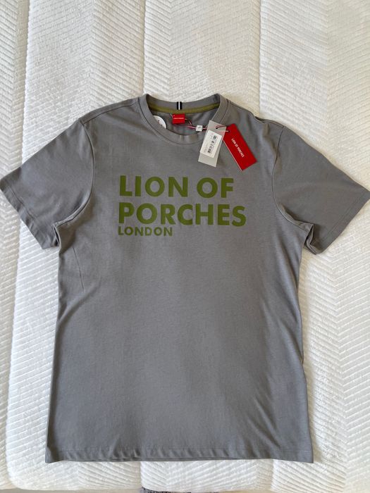 camisola cinzenta lion of porches