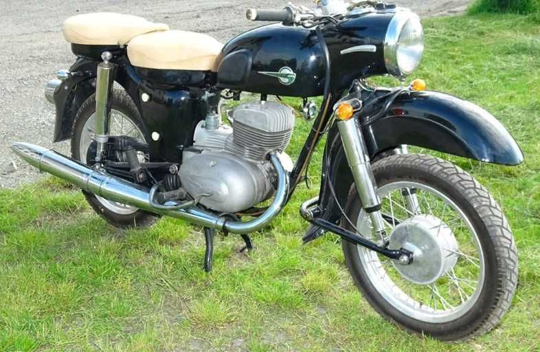 Wydech Tłumik Kolanko Jaskółka MZ ES 250/1 Nowy !! Polska Prod KOMPLET