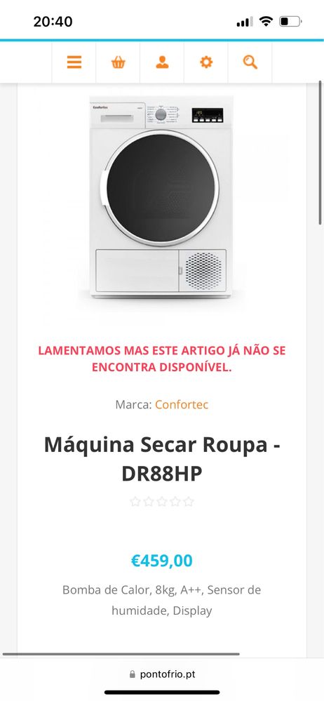 Maquina de secar roupa