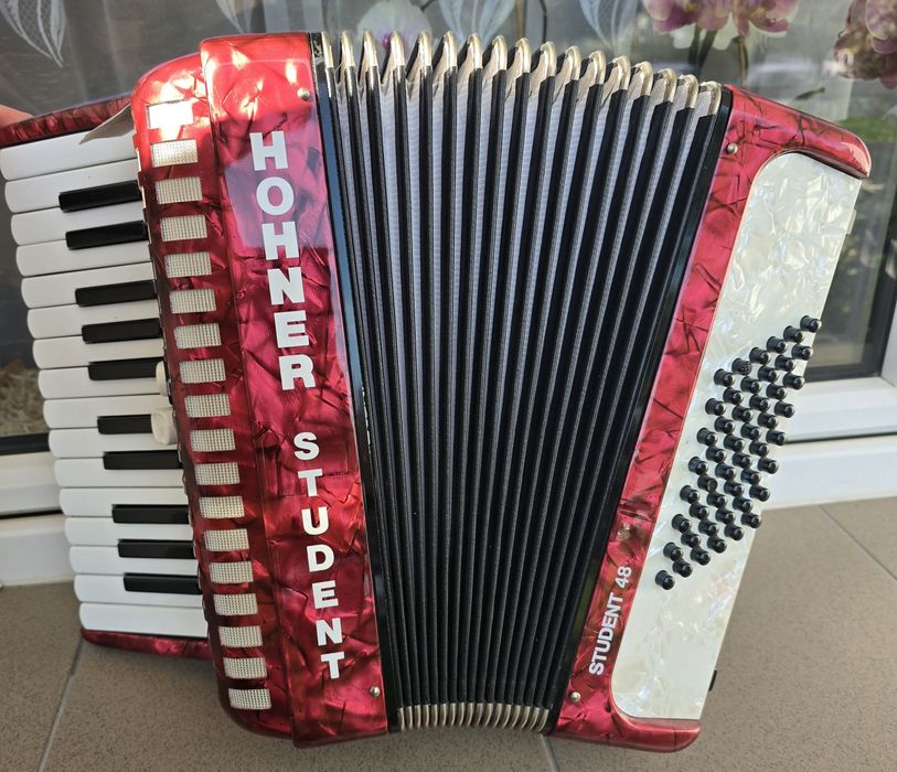 Akordeon HOHNER Student 48 basów, idealny dla początkujących! Gwarancj