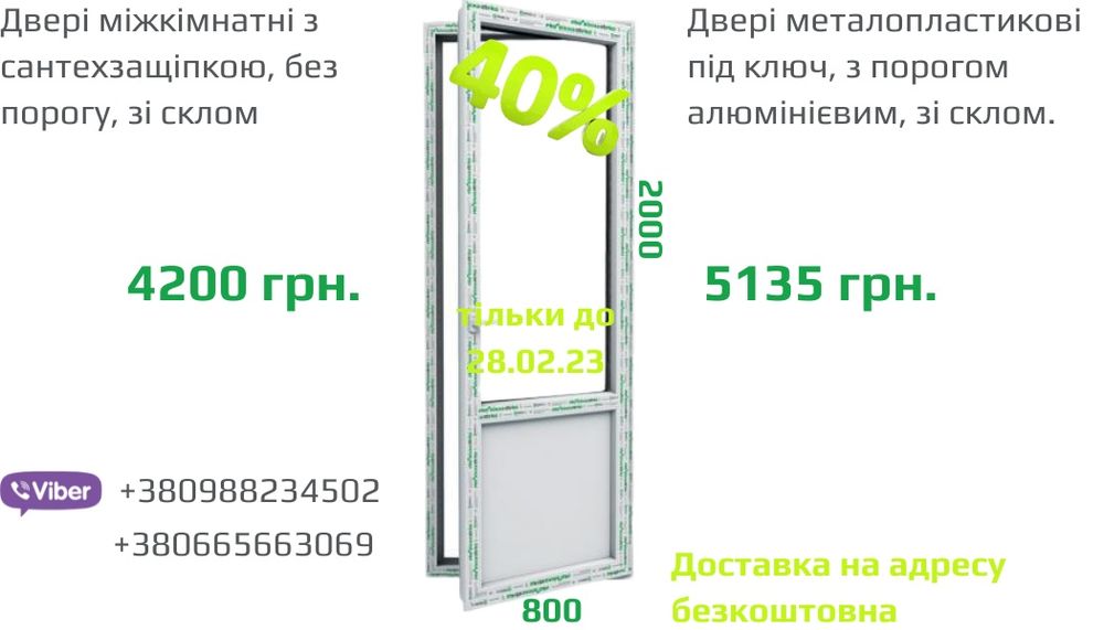 Вікна та двері металопластикові. Балконний блок Горішні Плавні