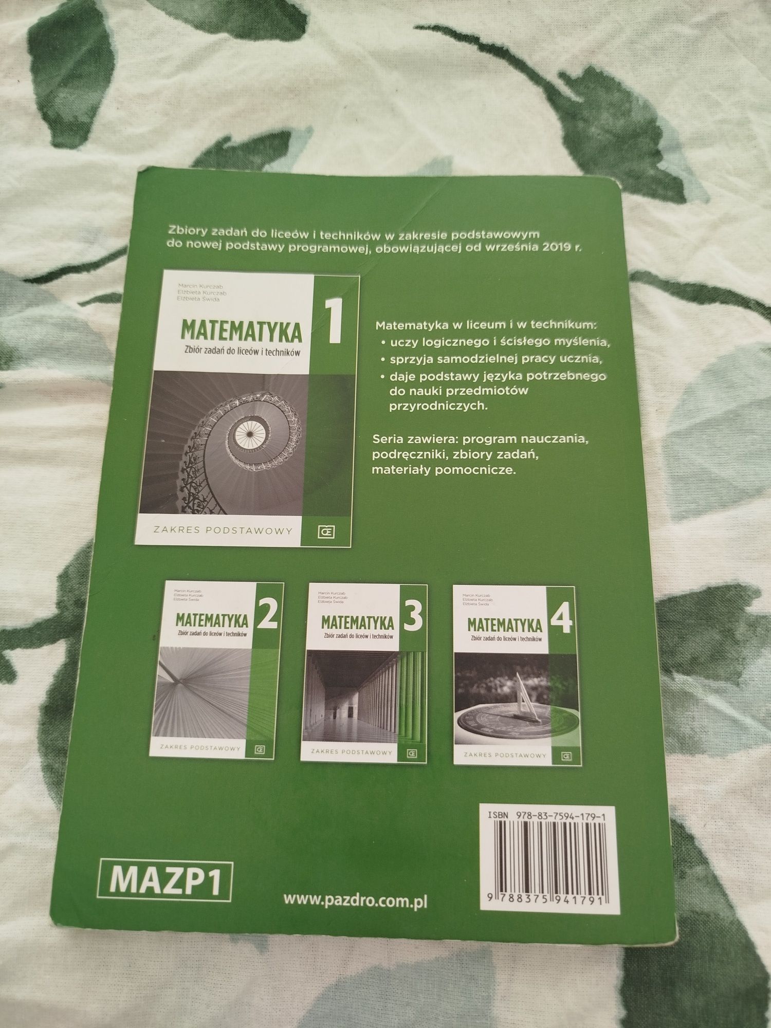Matematyka 1 zakres podstawowy oficyna edukacyjna Krzysztof pazdro