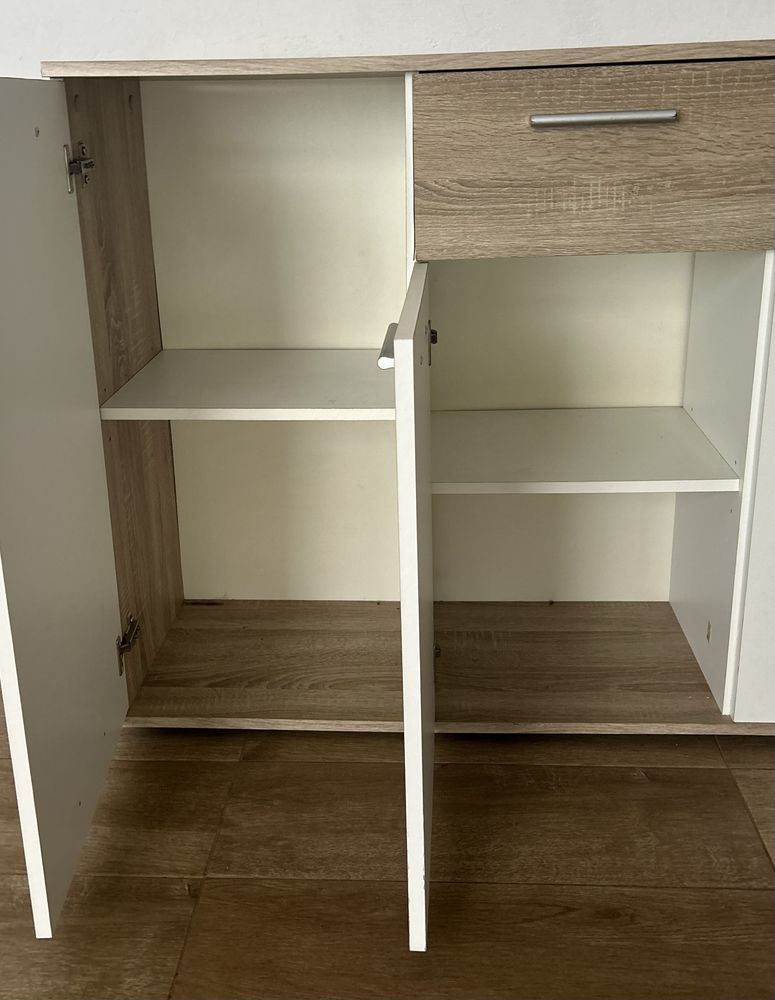 Aparador sala | Branco e castanho