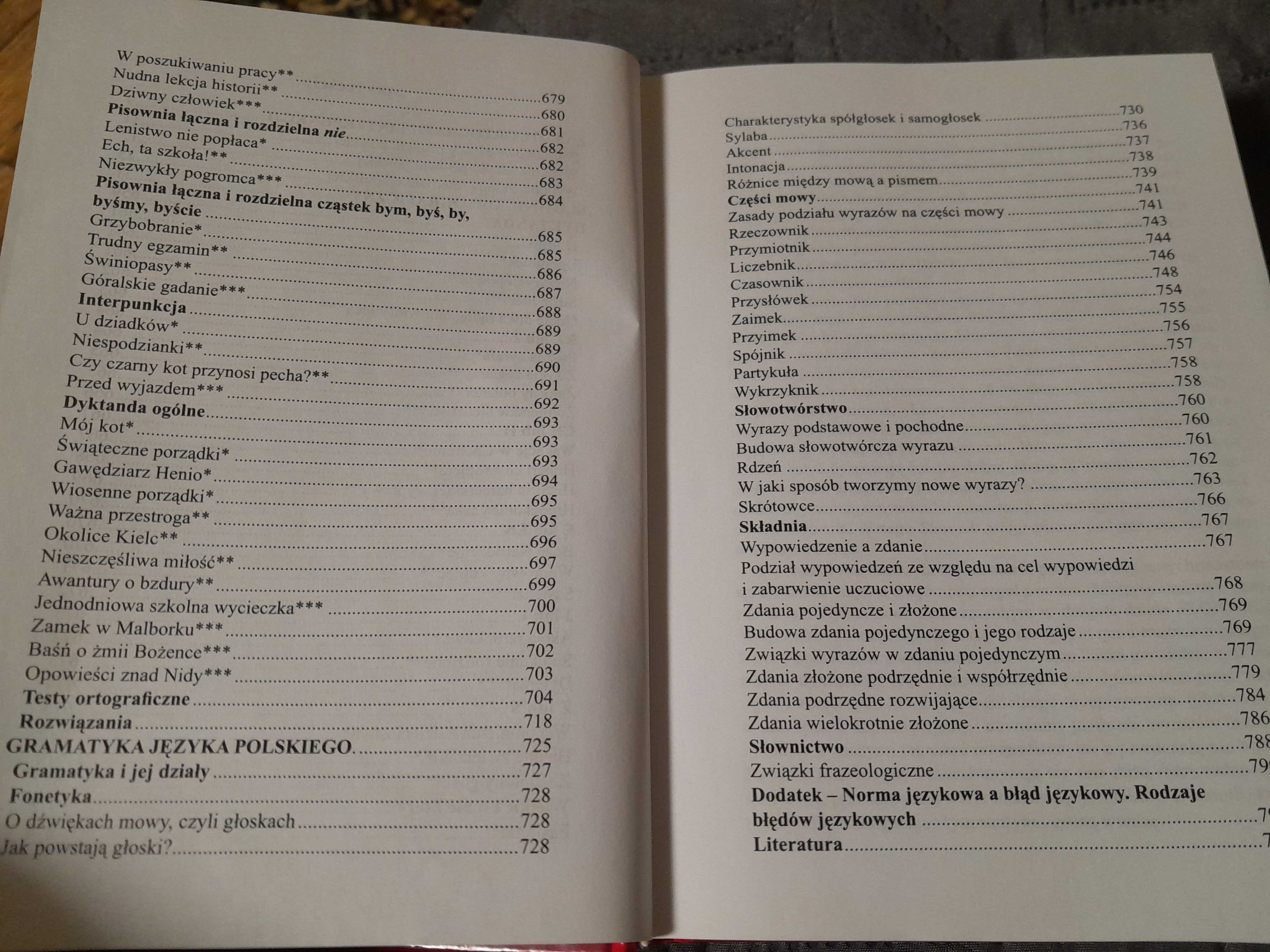 Słownik ortograficzny + Gramatyka + Dyktanda 3 w 1 - Buchmann