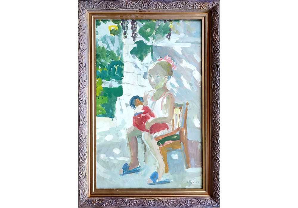 Горська Алла (1929-1970) Дівчинка. 81*50 см - Андеграунд - А. Горская