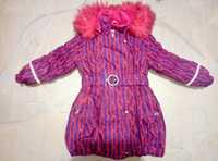 Зимнняя куртка пальто плащ lenne 104 110 на девочку