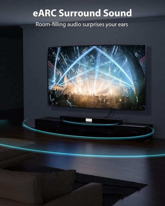 Kabel HDMI 2.1  30 cm ,Stouchi 8K Ultra HD 48Gbps High 
Marka: Stouchi