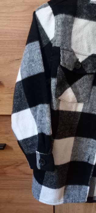 Kurtka katanka marynarka Sinsay 128 modna krata