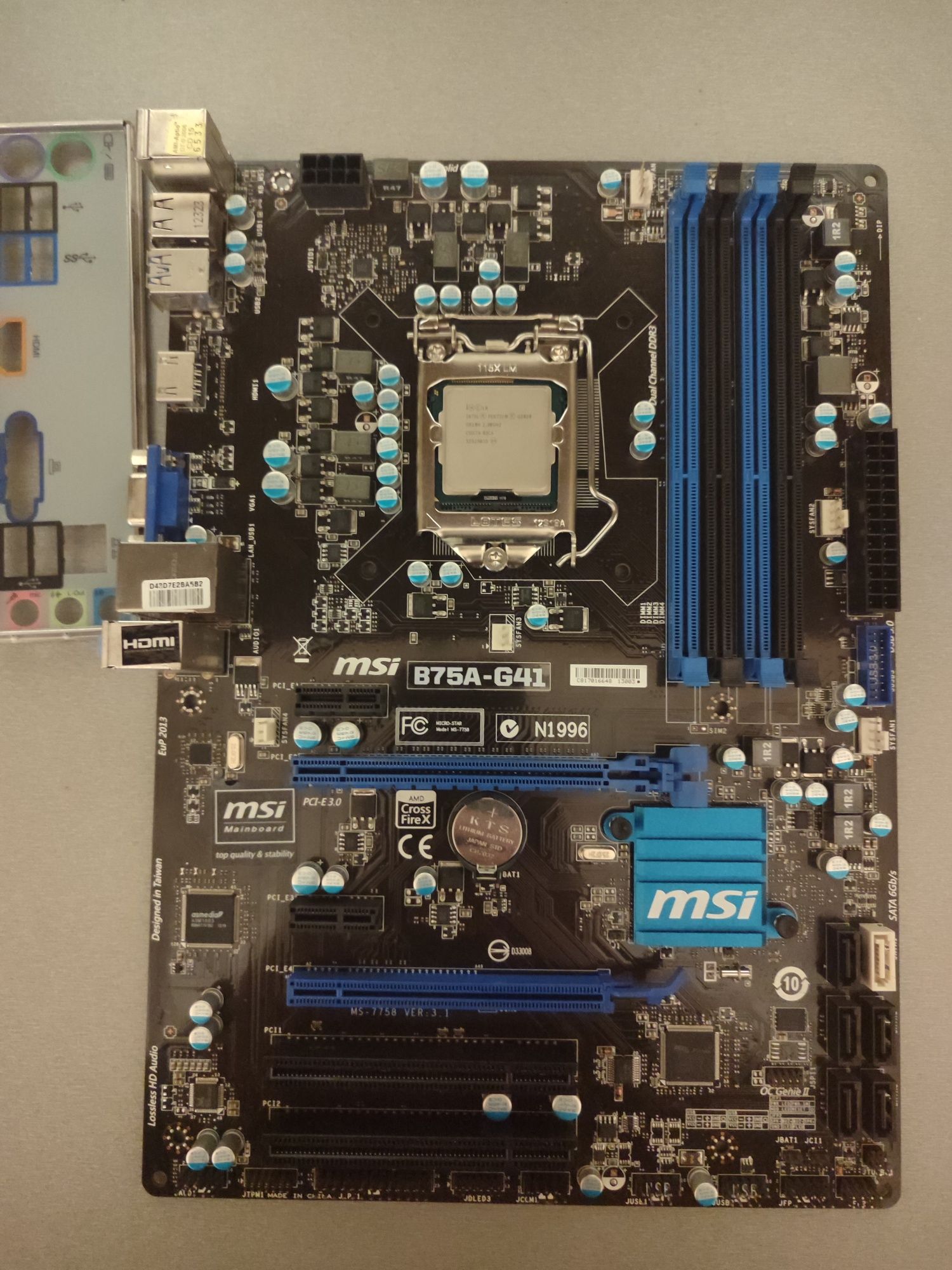 Материнская плата MSI B75A-G41 (s1155, Intel B75, PCI-Ex16)