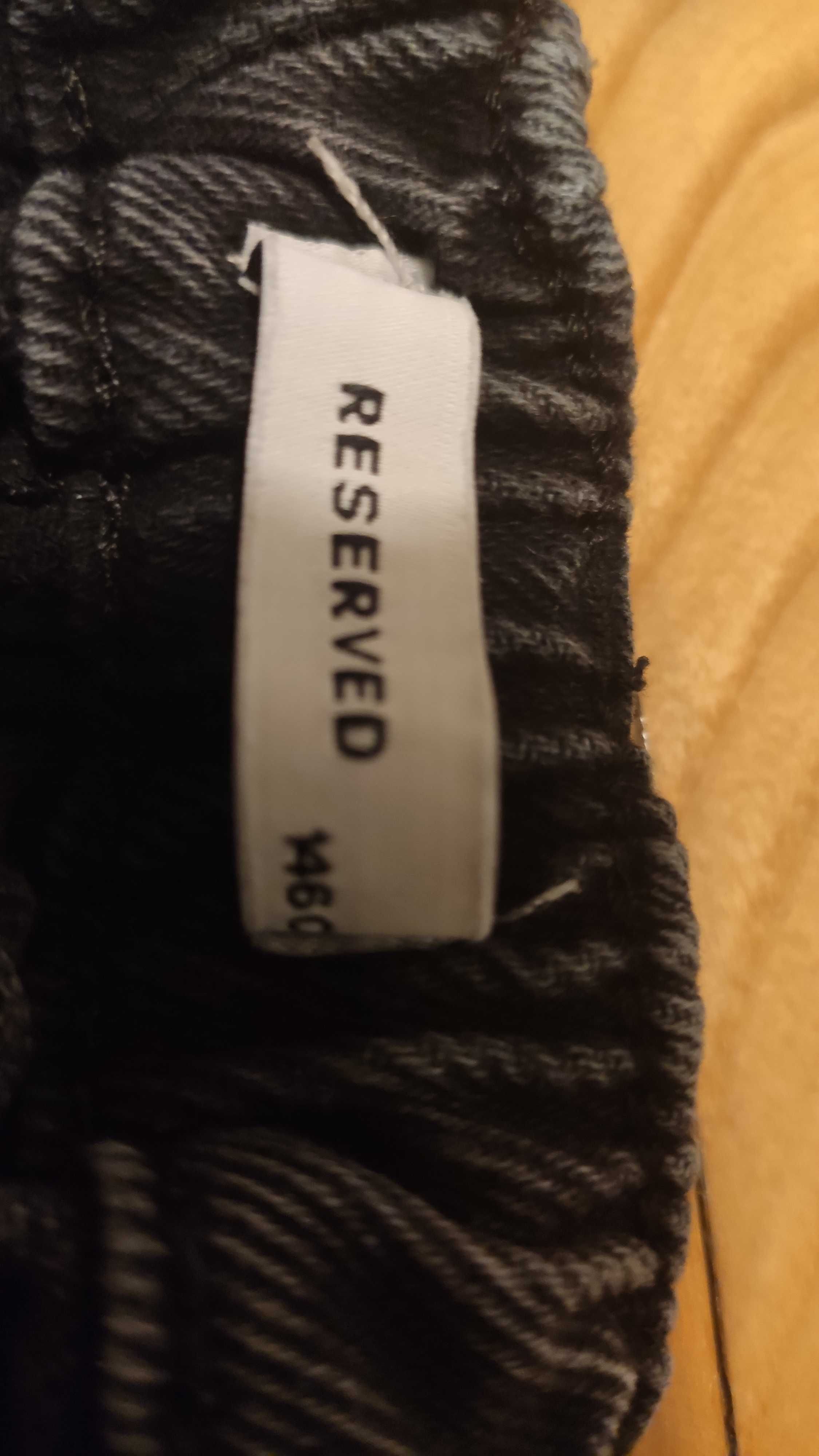 Spodnie Reserved r. 146 jeans czarne #H