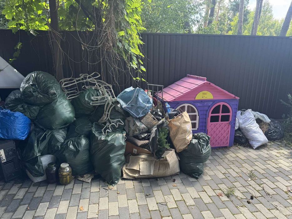 Вивіз сміття. Вивіз будівельного сміття, хламу.