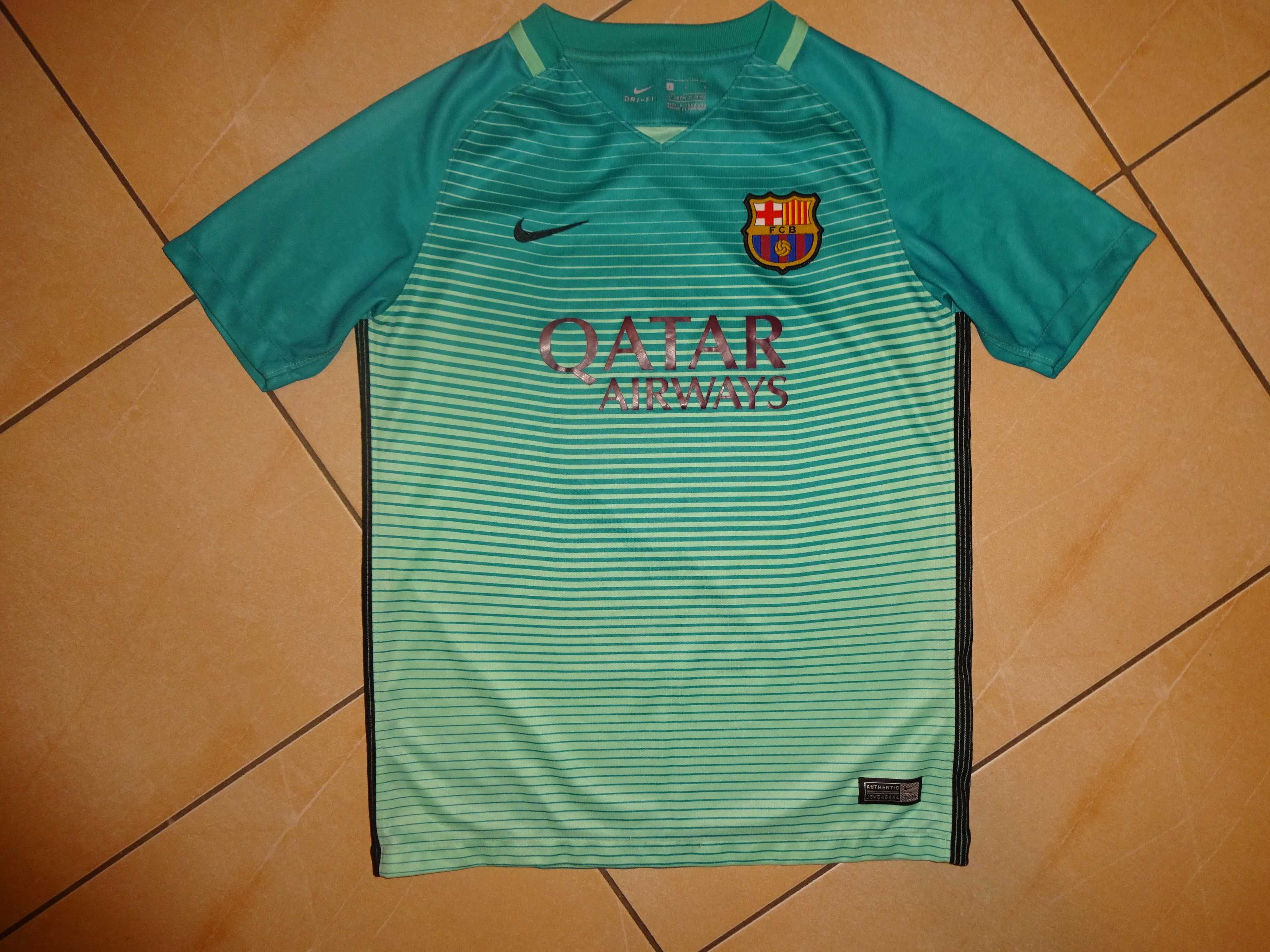 Barcelona FCB Nike koszulka piłkarska Qatar Airways UNICEF 12-13 lat