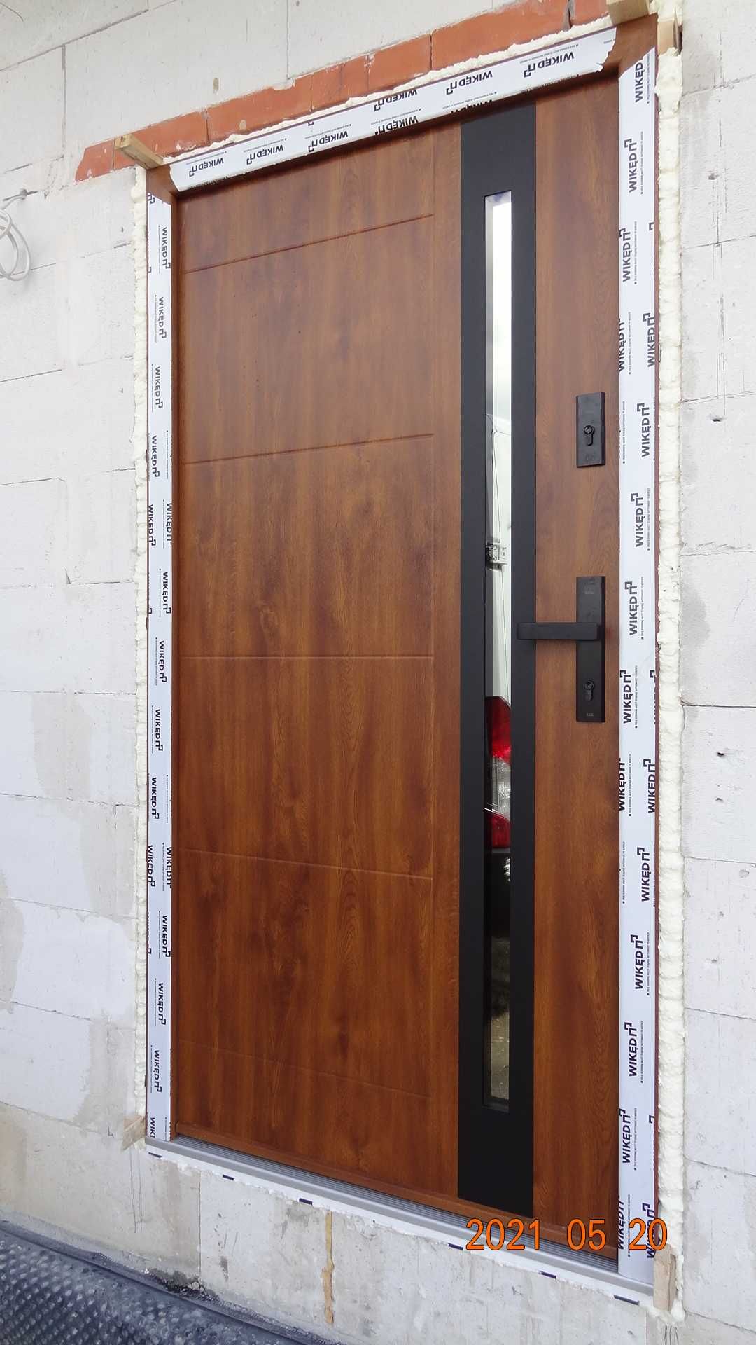Drzwi WIKĘD OPTIMUM TERMO 76mm wzór 25c z montażem