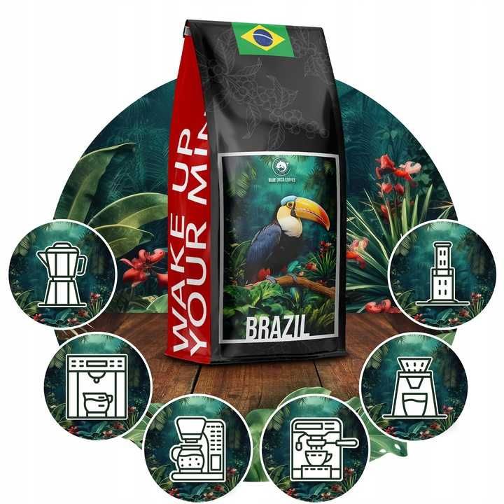 Kawa Ziarnista Brazylia - 100% Arabica - Blue Orca Coffee