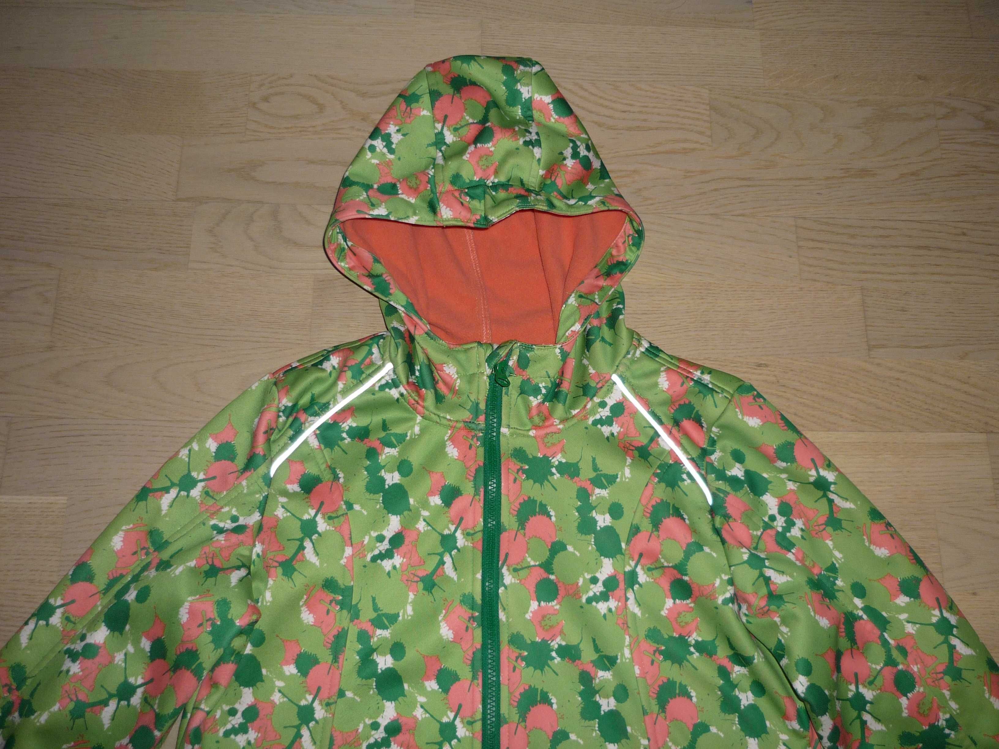 Kurtka z kapturem softshell 12-13 lat Crivit + czapka Bejo Wiosna