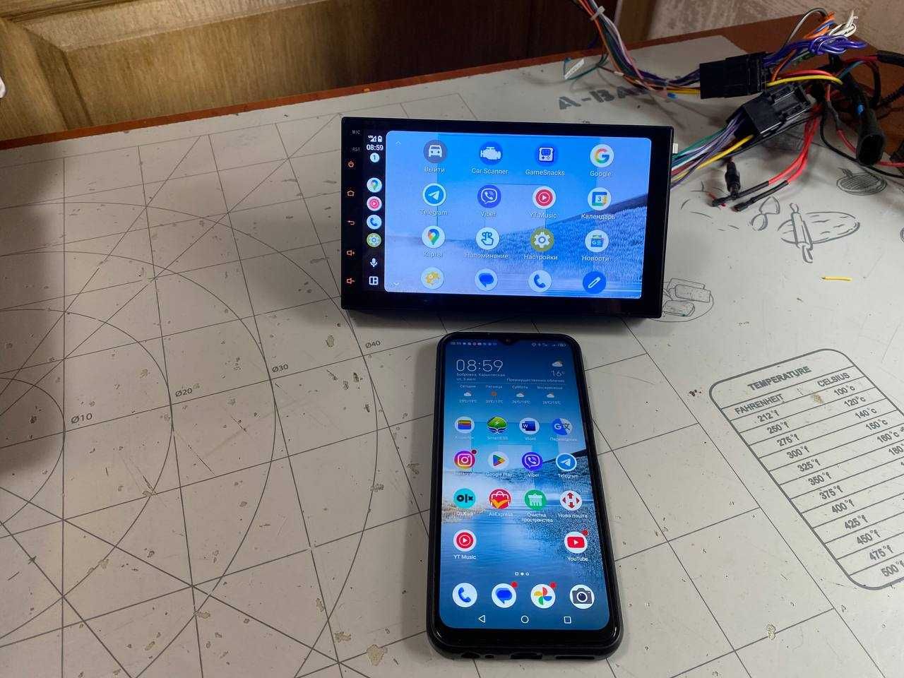 Универсальня магнитола 2 Din Android CarPlay