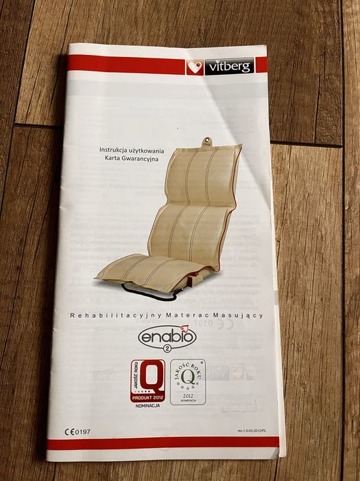 Materac rehabilitacyjny masujący
