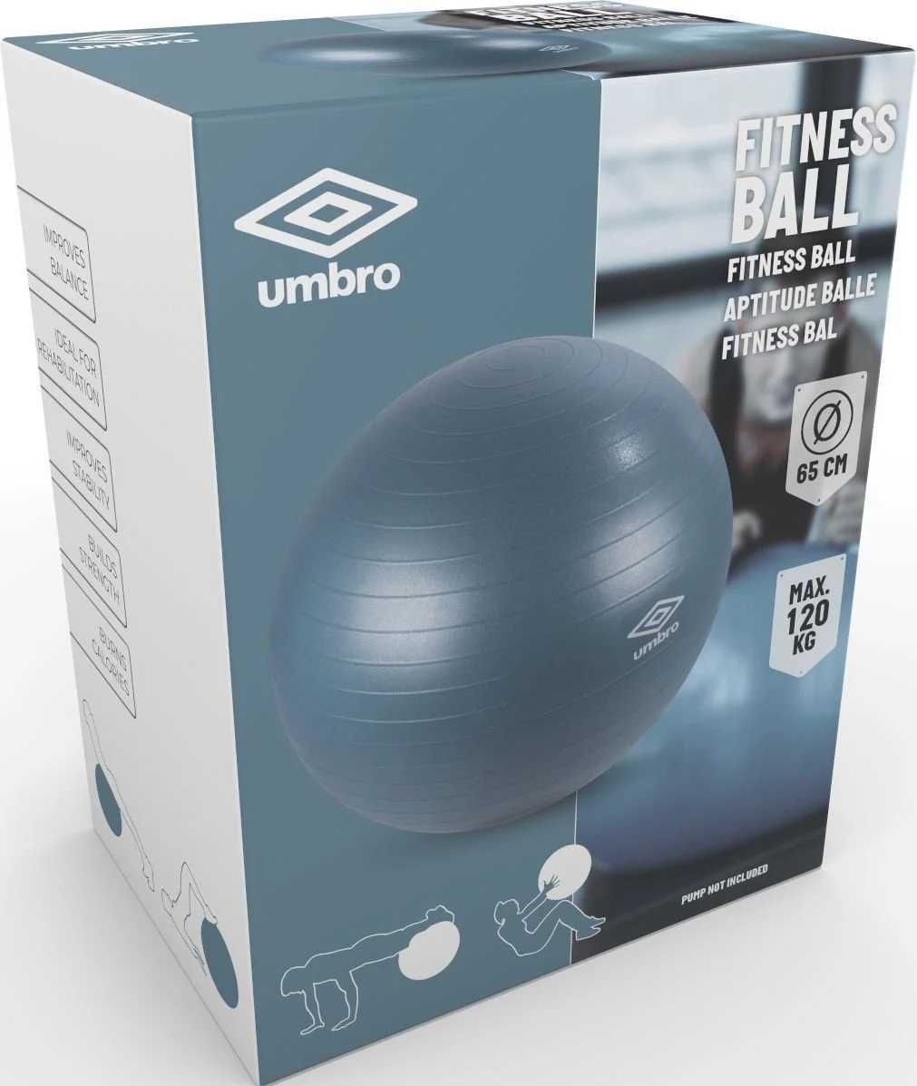 Piłka gimnastyczna rehabilitacyjna do ćwiczeń fitness UMBRO 65 cm