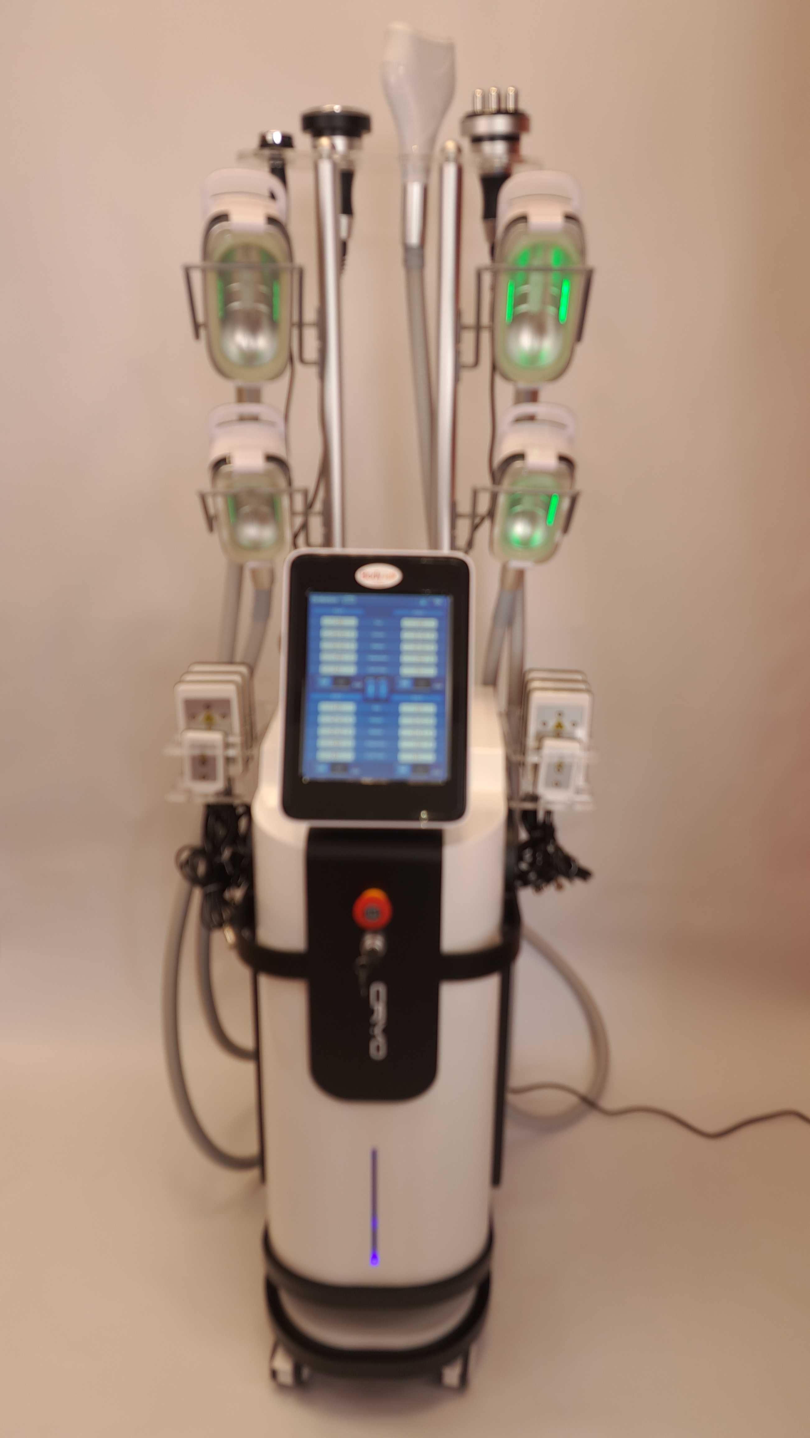 Kriolipoliza CRYO ANGLE 360 – 5 głowic krio RF, lipolaser,  liposukcja