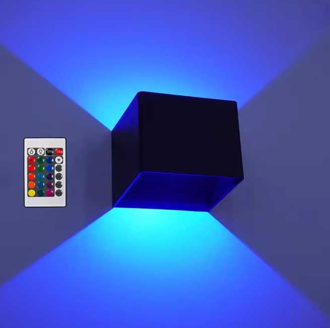 2 Lâmpadas de parede LED com controle remoto