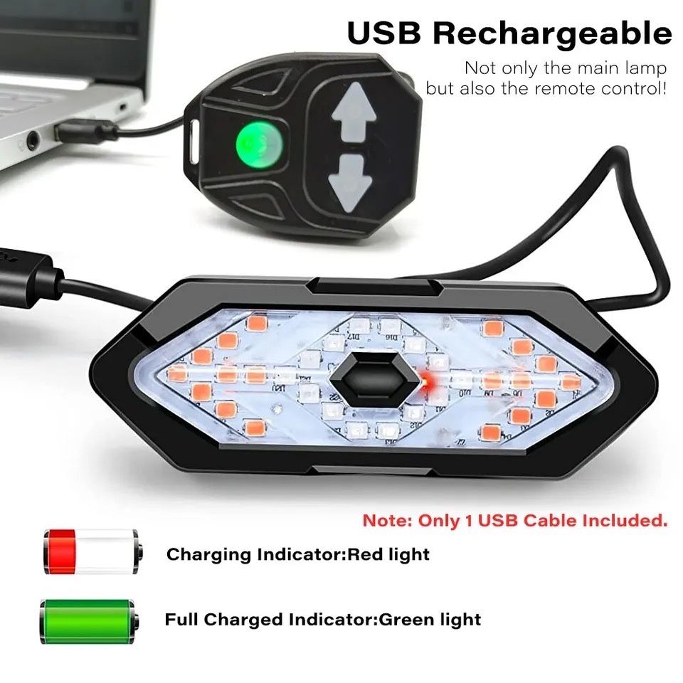 Luzes LED USB Recarregável Bicicleta Lâmpada Bicicleta, Moto, Scooter