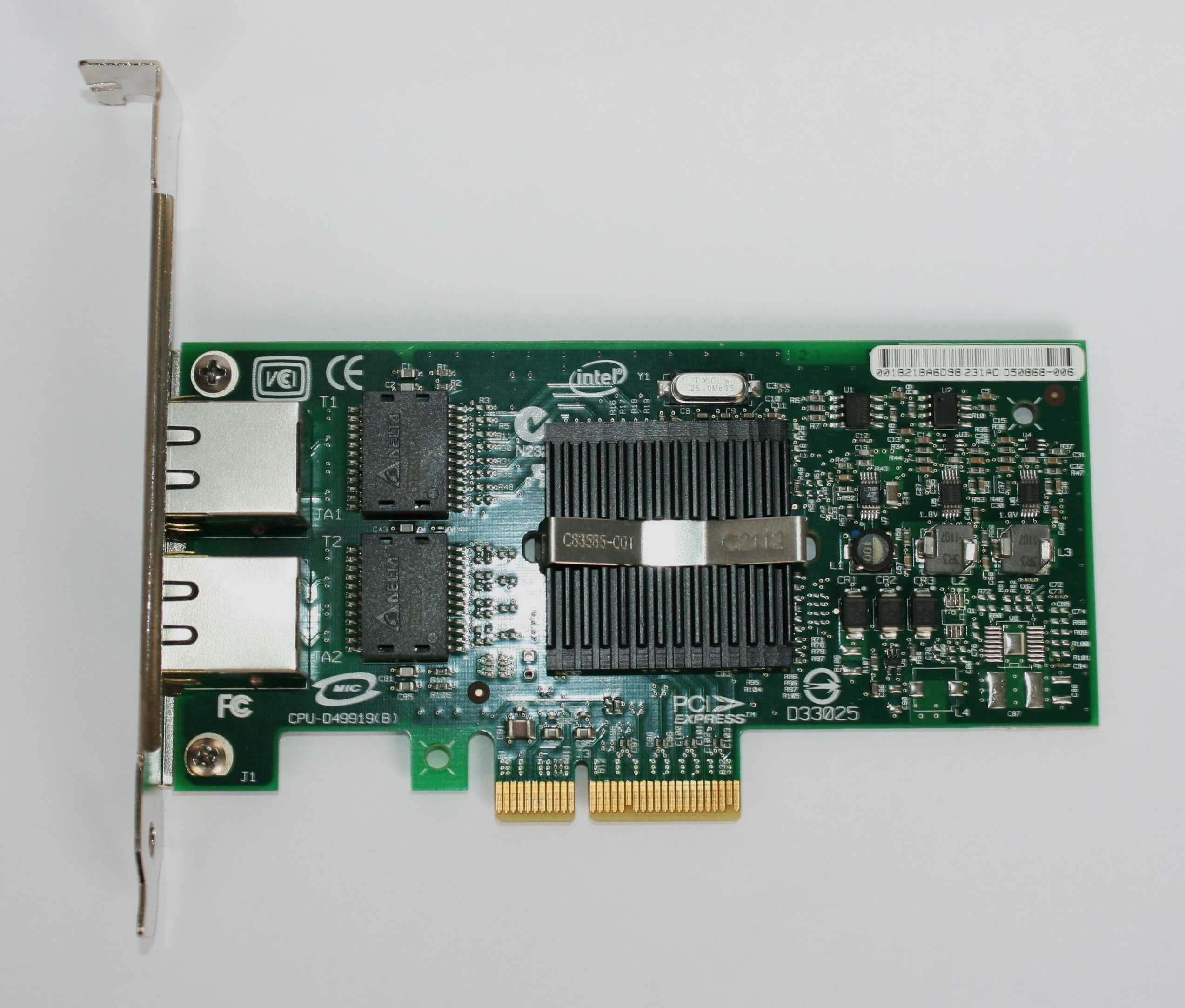 Серверний мережевий адаптер Intel Pro/1000 PT Dual Port