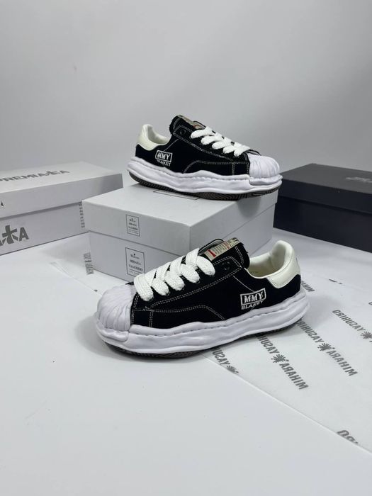 Кеди Maison Mihara Yasuhiro білі та чорні, михара кеды