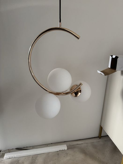 zyrandol  różowe złoto