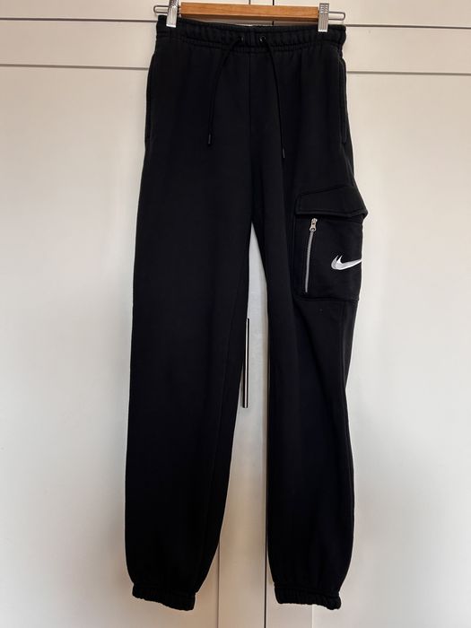 Calças jogger cardadas pretas, Nike
