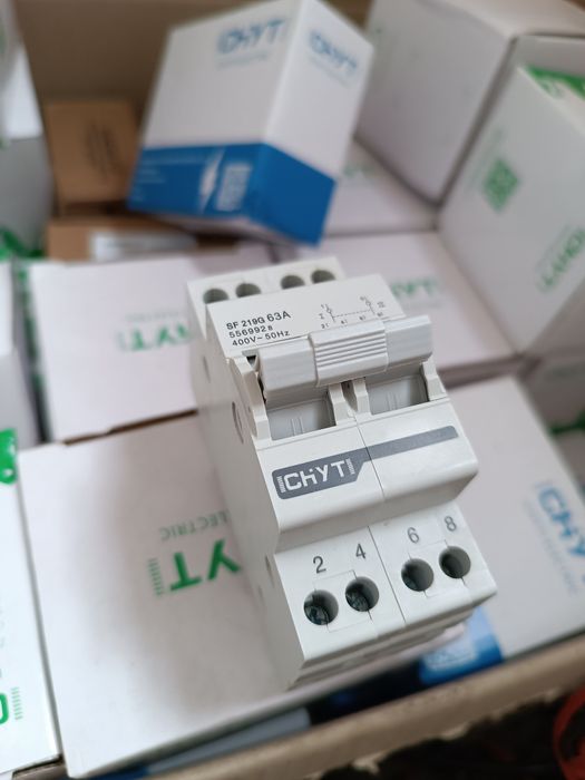 Переключатель 63А генератор-сеть, ввода, АВР, рубильник, TOMZN