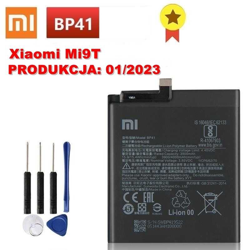 NOWA (01/23) oryginalna bateria BP41 Xiaomi Mi 9T