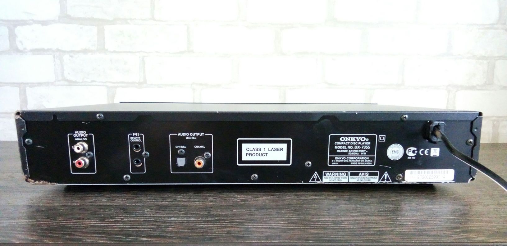 Onkyo DX-7355 compact disc player 2007-2011
