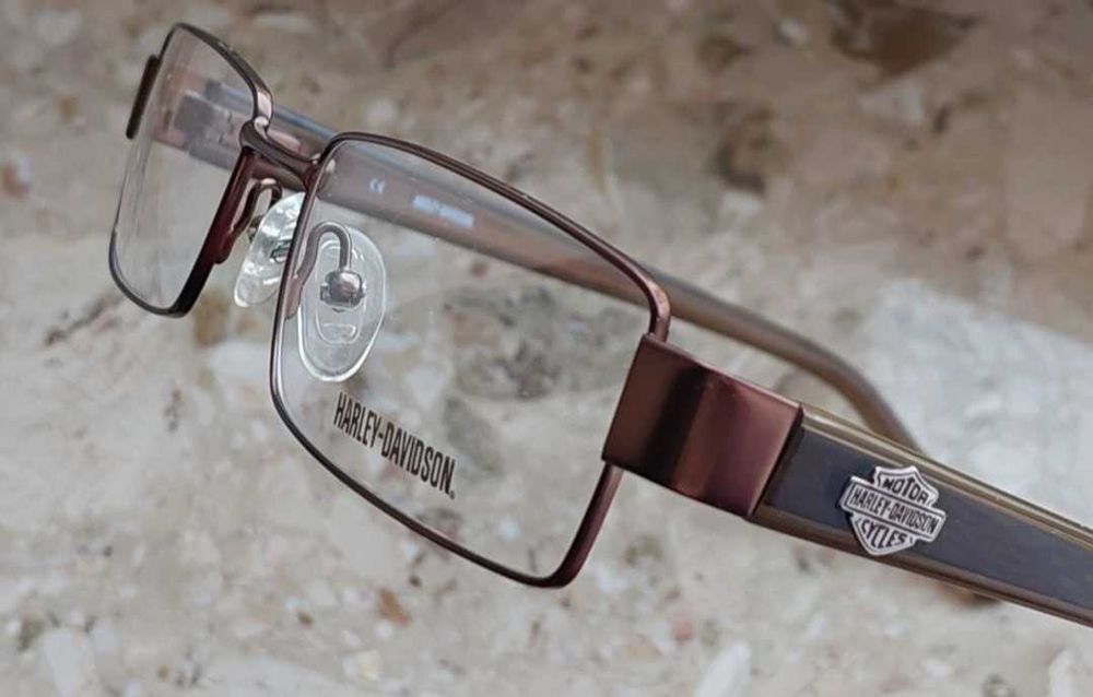 Duże męski metalowe oprawki Hd 381 od Harley Davidson !