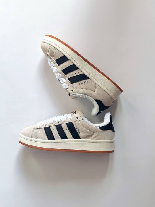 Женские Кроссовки С МЕХОМ (36-41) Новые Адидас Кампус зимние