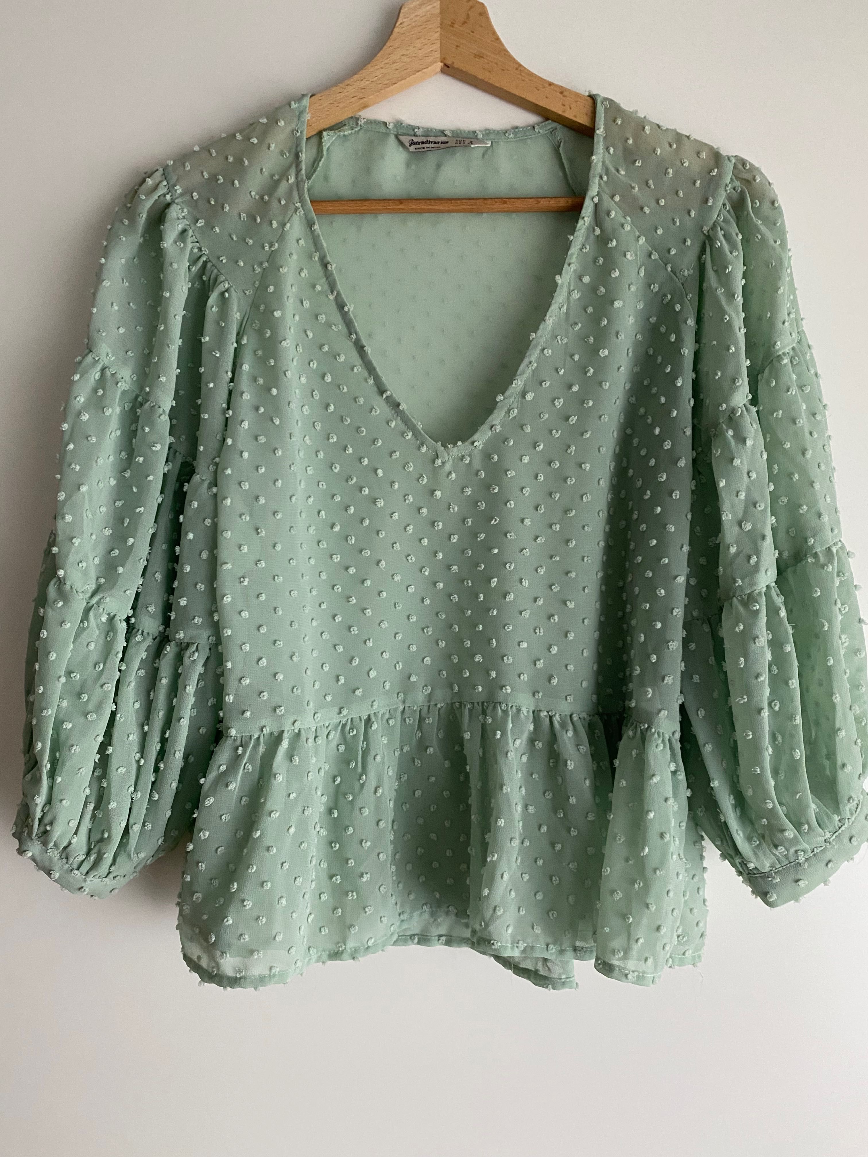 Blusa verde Stradivarius