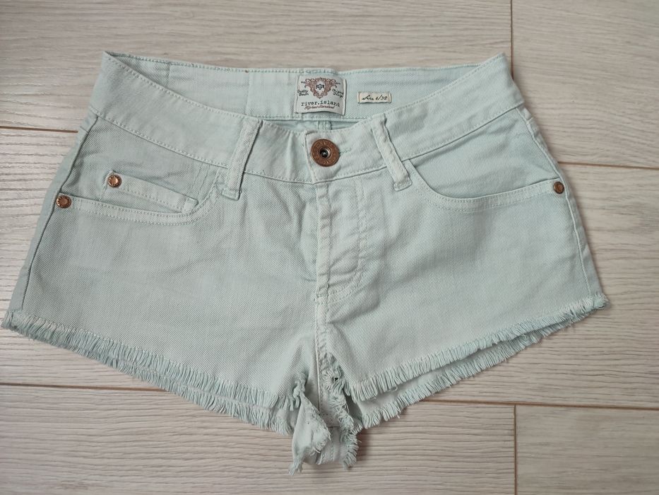 Jeansowe szorty krótkie spodenki jeansowe szorty River Island rozm 32
